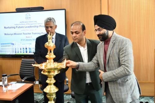 Fostering Leadership Excellence: IIM Jammu Inaugurates Fifth Batch of Nurturing Future Leadership Program under the aegis of the Malaviya Mission Teacher Training Programme, Ministry of Education, Govt. of India